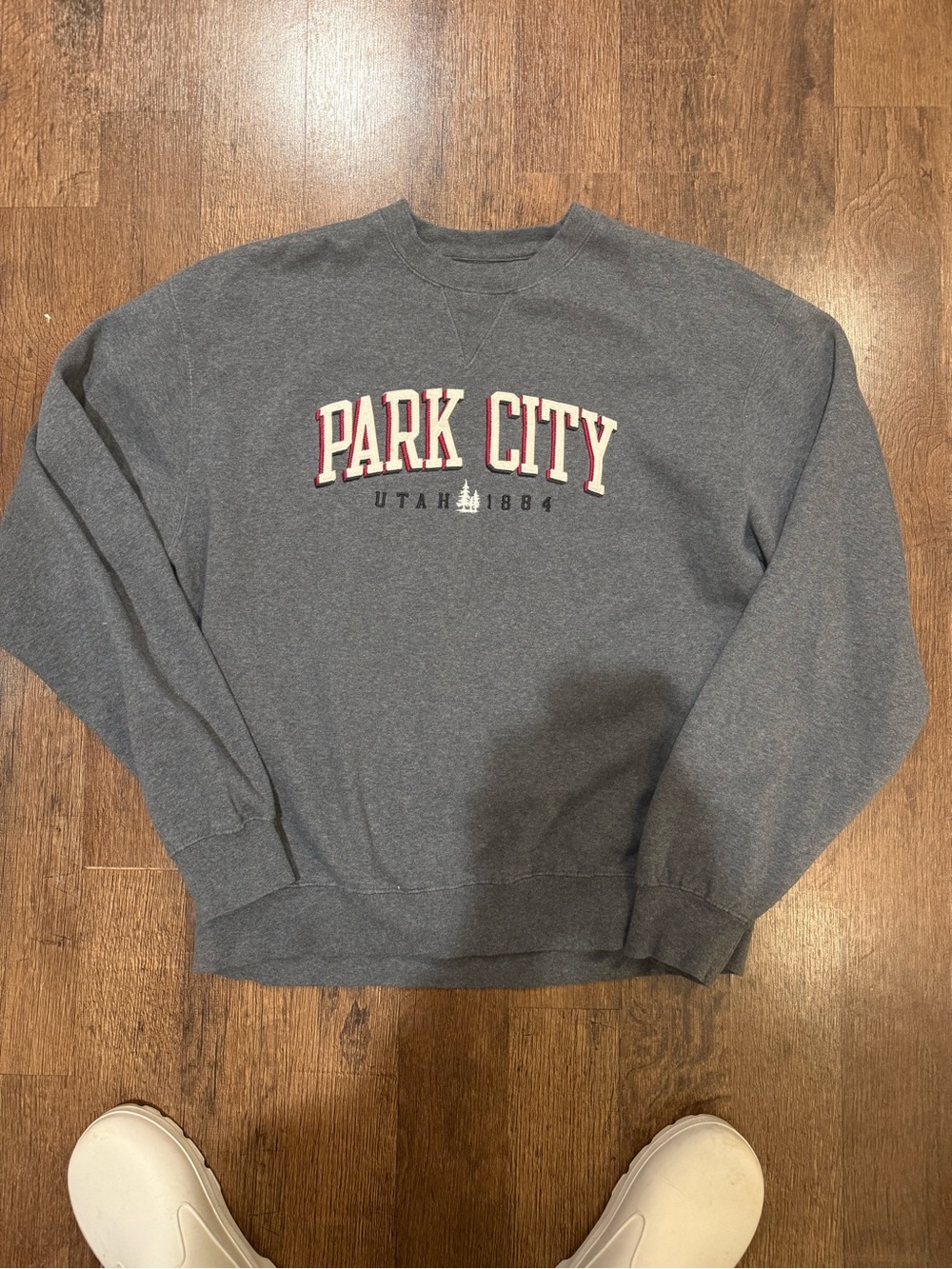 Park City Utah Gray Crewneck Sweatshirt vintage large